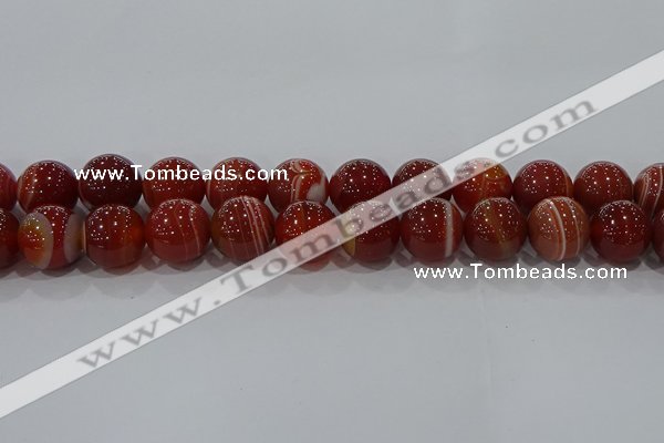 CAG9182 15.5 inches 16mm round line agate beads wholesale