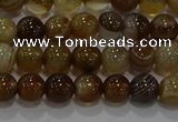 CAG9193 15.5 inches 6mm round line agate gemstone beads