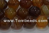 CAG9195 15.5 inches 10mm round line agate gemstone beads