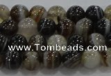 CAG9202 15.5 inches 6mm round line agate gemstone beads