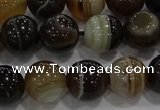 CAG9204 15.5 inches 10mm round line agate gemstone beads