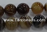 CAG9205 15.5 inches 12mm round line agate gemstone beads