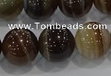 CAG9206 15.5 inches 14mm round line agate gemstone beads