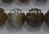 CAG9208 15.5 inches 18mm round line agate gemstone beads