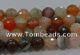 CAG9221 15.5 inches 6mm faceted round line agate beads wholesale