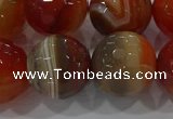 CAG9235 15.5 inches 16mm faceted round line agate beads wholesale