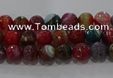 CAG9262 15.5 inches 4mm faceted round line agate beads wholesale