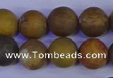 CAG9285 15.5 inches 14mm round matte ocean jasper beads wholesale