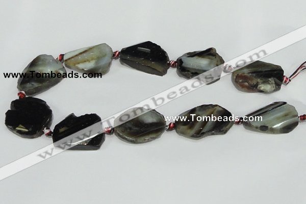 CAG933 16 inches rough agate gemstone nugget beads wholesale