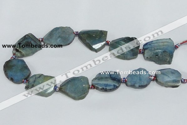 CAG934 16 inches rough agate gemstone nugget beads wholesale