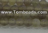 CAG9343 15.5 inches 6mm round matte grey agate beads wholesale