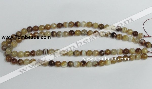 CAG937 16 inches 8mm round madagascar agate gemstone beads