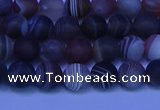 CAG9371 15.5 inches 6mm round matte botswana agate beads