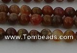 CAG9390 15.5 inches 4mm round red moss agate beads wholesale