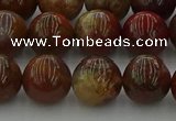 CAG9393 15.5 inches 10mm round red moss agate beads wholesale