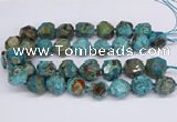 CAG9410 15.5 inches 18*20mm - 20*22mm faceted nuggets ocean agate beads