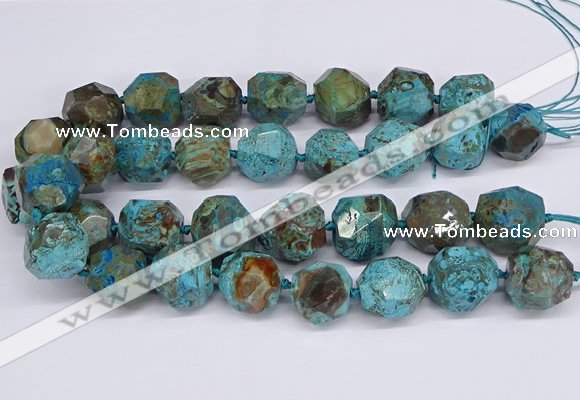 CAG9410 15.5 inches 18*20mm - 20*22mm faceted nuggets ocean agate beads