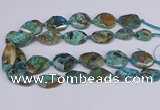 CAG9412 15.5 inches 20*25mm - 25*35mm freeform ocean agate beads