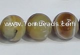 CAG942 16 inches 18mm round madagascar agate gemstone beads