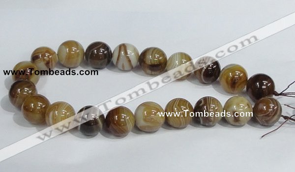 CAG943 16 inches 20mm round madagascar agate gemstone beads