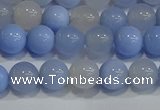 CAG9446 15.5 inches 6mm round blue agate beads wholesale