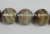 CAG950 16 inches 18mm faceted round madagascar agate gemstone beads