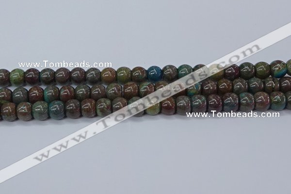 CAG9508 15.5 inches 10*12mm drun blue crazy lace agate beads