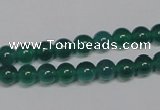 CAG953 15.5 inches 6mm round green agate gemstone beads wholesale