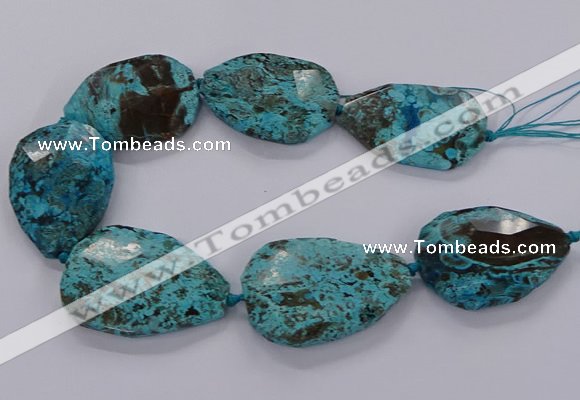 CAG9530 15.5 inches 35*50mm - 38*52mm freeform ocean agate beads