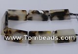 CAG9535 15.5 inches 35*55mm rectangle grey agate gemstone beads