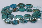 CAG9552 15.5 inches 25*35mm - 30*40mm freeform ocean agate beads