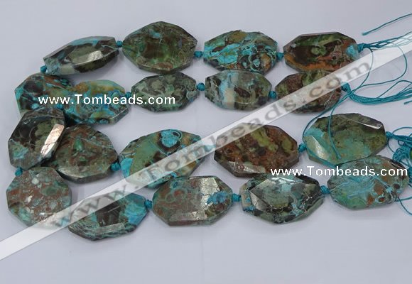 CAG9553 15.5 inches 25*35mm - 30*45mm freeform ocean agate beads