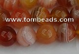 CAG9563 15.5 inches 10mm round red botswana agate gemstone beads