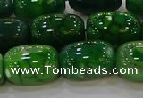 CAG9569 15.5 inches 13*18mm drum dragon veins agate beads