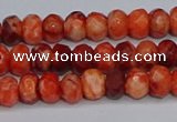 CAG9571 15.5 inches 4*6mm faceted rondelle crazy lace agate beads