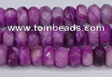 CAG9572 15.5 inches 4*6mm faceted rondelle crazy lace agate beads