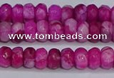 CAG9573 15.5 inches 4*6mm faceted rondelle crazy lace agate beads