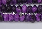 CAG9588 15.5 inches 5*8mm faceted rondelle crazy lace agate beads