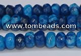 CAG9593 15.5 inches 5*8mm faceted rondelle crazy lace agate beads