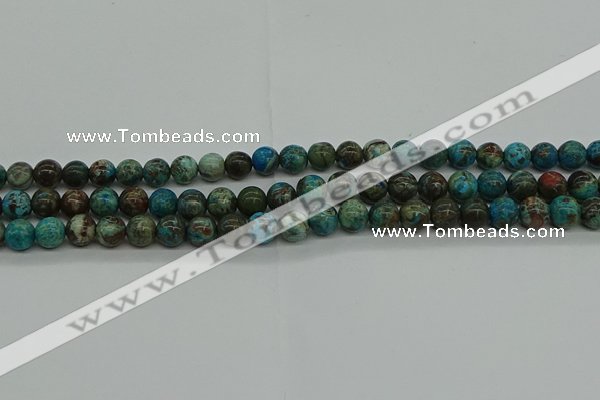 CAG9600 15.5 inches 6mm round ocean agate gemstone beads wholesale