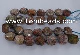CAG9617 15.5 inches 15*25mm - 18*28mm faceted nuggets ocean agate beads