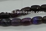 CAG9622 15.5 inches 8*12mm drum dragon veins agate beads wholesale