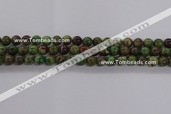 CAG9645 15.5 inches 6mm round ocean agate gemstone beads wholesale