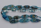 CAG9650 15.5 inches 20*40mm - 20*45mm freeform ocean agate beads