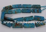 CAG9652 15.5 inches 20*40mm - 20*45mm rectangle ocean agate beads