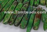 CAG9656 Top drilled 7*20mm - 9*40mm sticks ocean agate beads