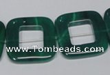 CAG968 15.5 inches 25*25mm square green agate gemstone beads wholesale