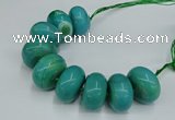 CAG9685 7.5 inches 20*35mm rondelle agate gemstone beads