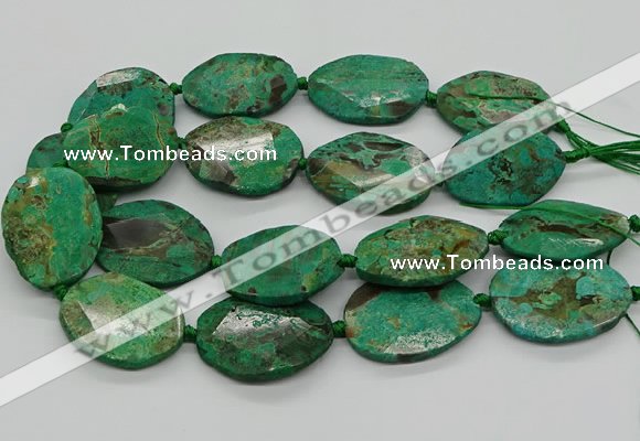 CAG9693 15.5 inches 25*35mm - 30*40mm freeform ocean agate beads