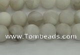 CAG9701 15.5 inches 6mm round matte grey agate beads wholesale